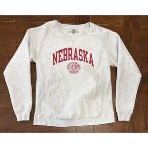Women's Champion Reverse Weave Nebraska Cornhuskers Crewneck Sweatshirt Sz L